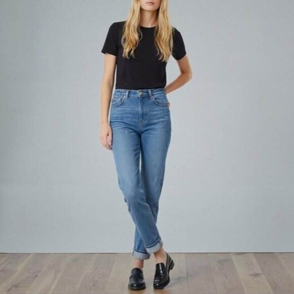 AGOLDE Nico High Rise Slim Fit Jeans Embark 26W - Picture 1 of 6